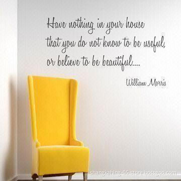 Removable Film Vinyl Wall Sticker, Easy to Apply, with Eco-friendly materials